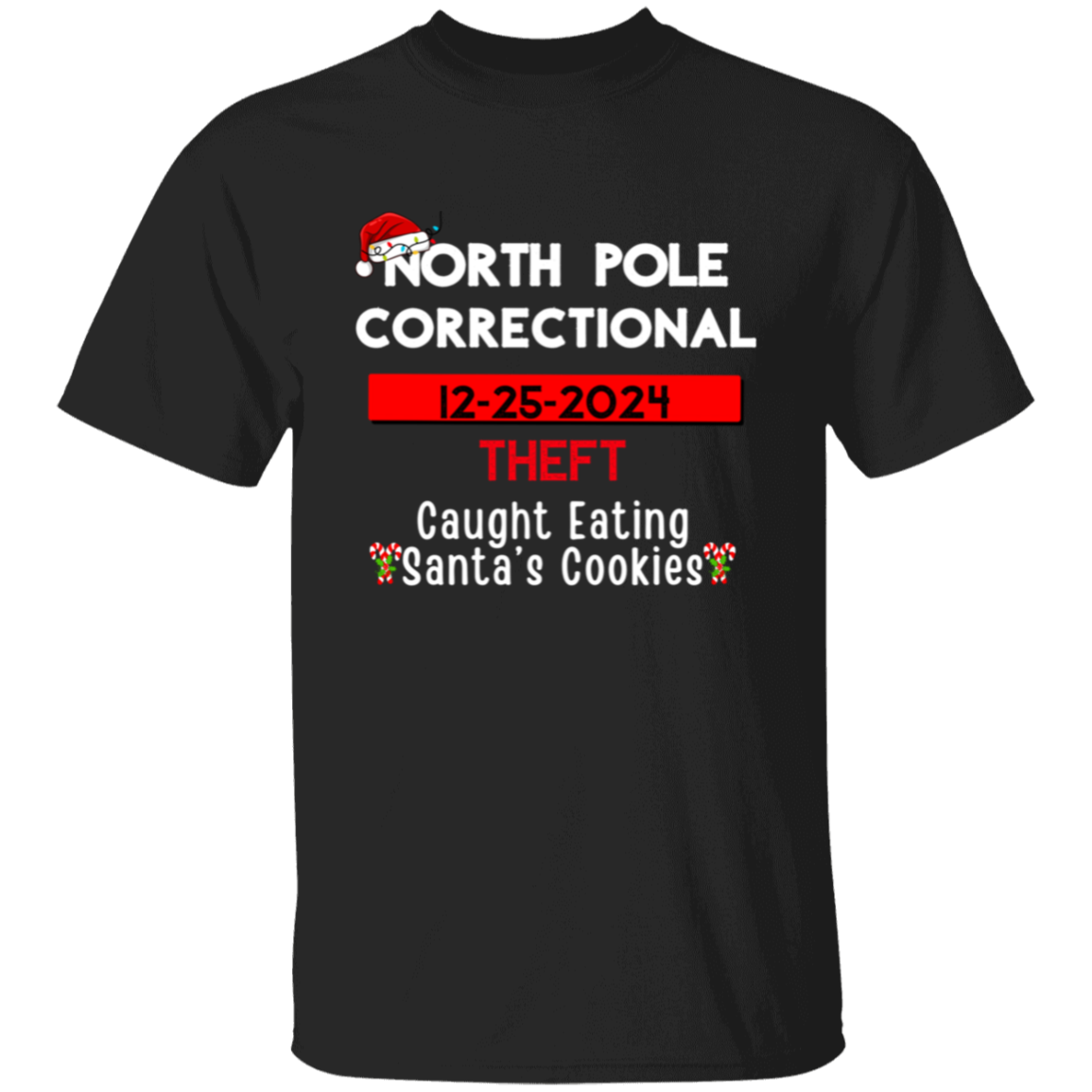 Matching North Pole Correctional T-shirts- Christmas Matching T-shirts, Funny Group Christmas T-shirts, Holiday Tshirts, Xmas Festive Mom Dad Kids Tees
