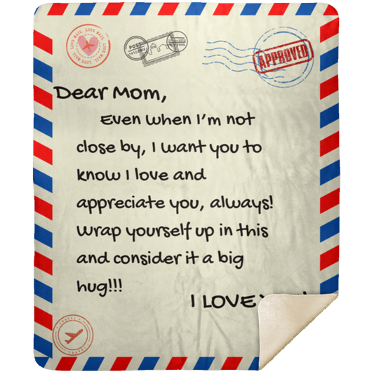 Dear Mom- Postal office Blanket 50x60