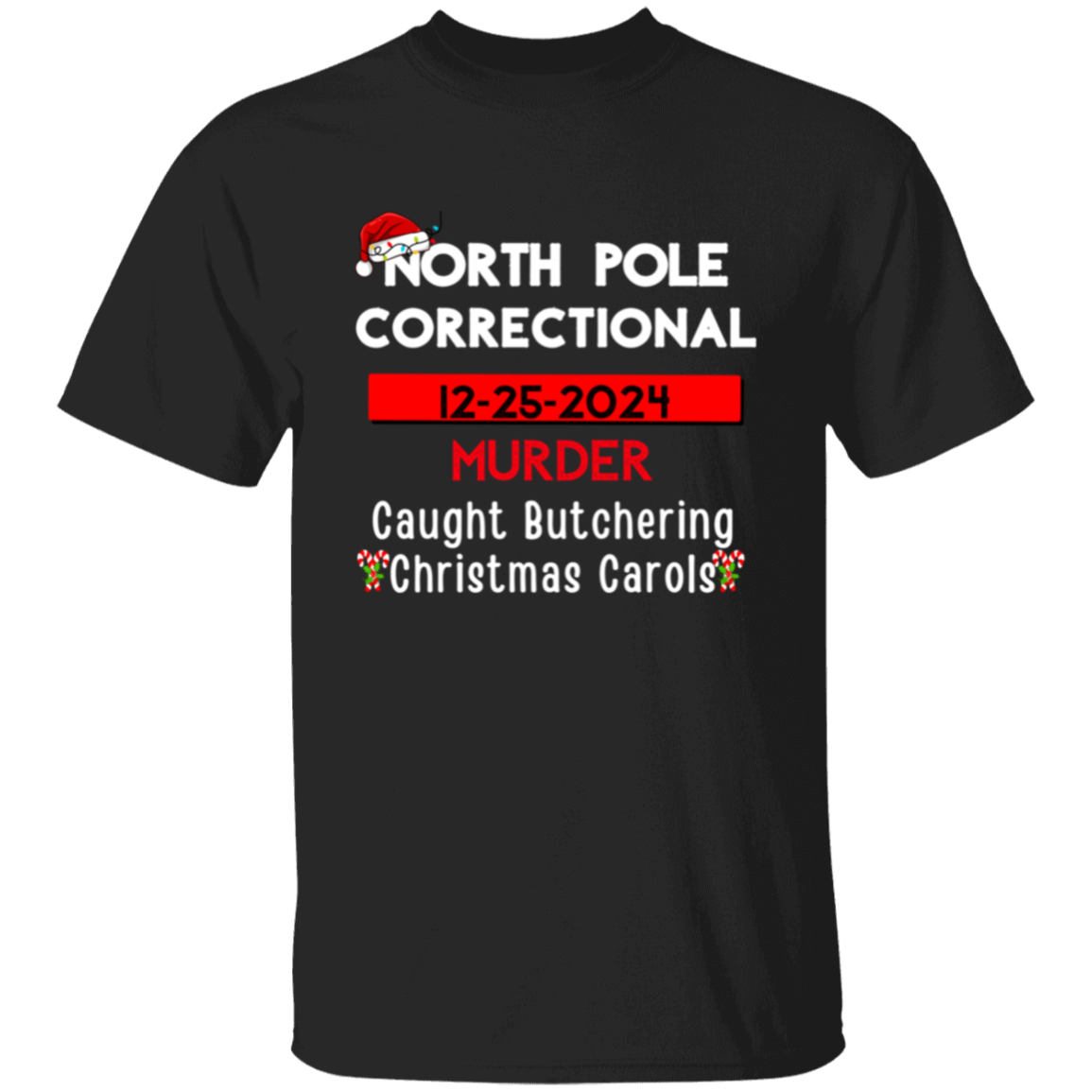 Matching North Pole Correctional T-shirts- Christmas Matching T-shirts, Funny Group Christmas T-shirts, Holiday Tshirts, Xmas Festive Mom Dad Kids Tees