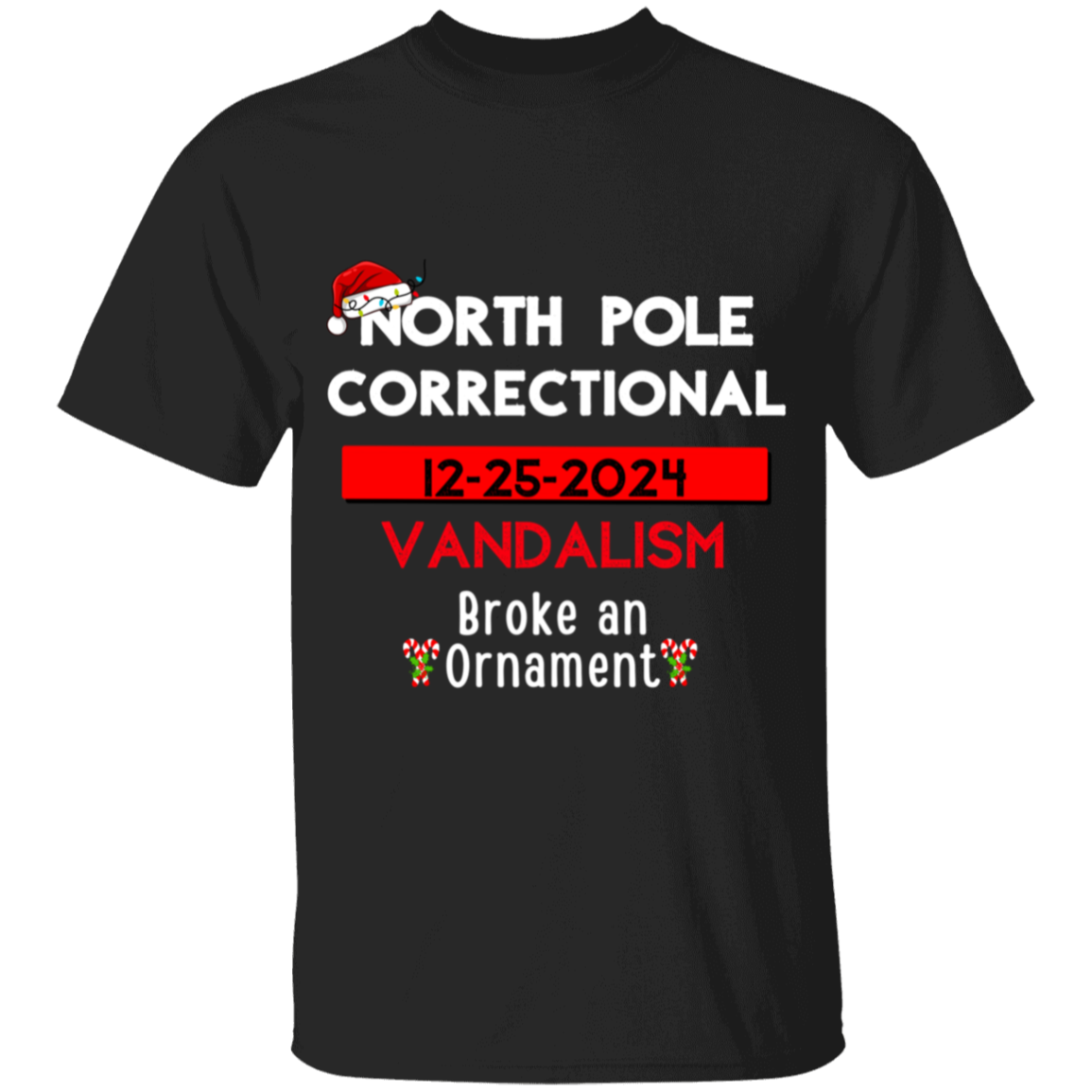 Matching North Pole Correctional T-shirts- Christmas Matching T-shirts, Funny Group Christmas T-shirts, Holiday Tshirts, Xmas Festive Mom Dad Kids Tees