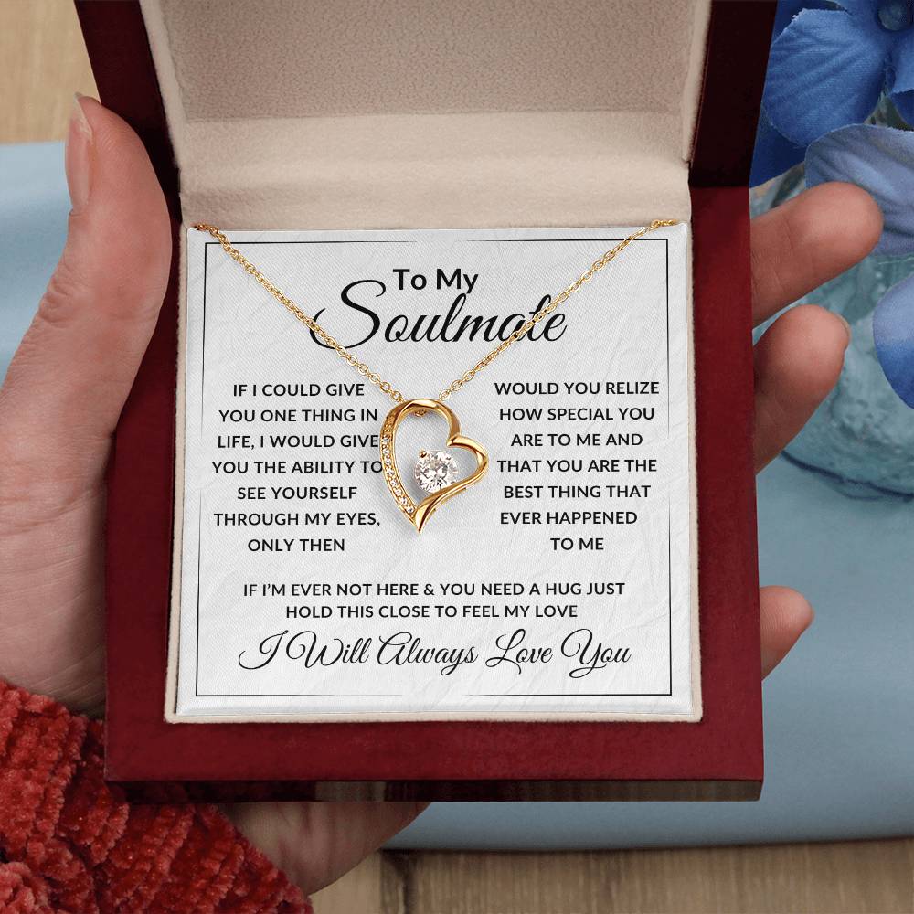 To My Soulmate Forever Love Necklace