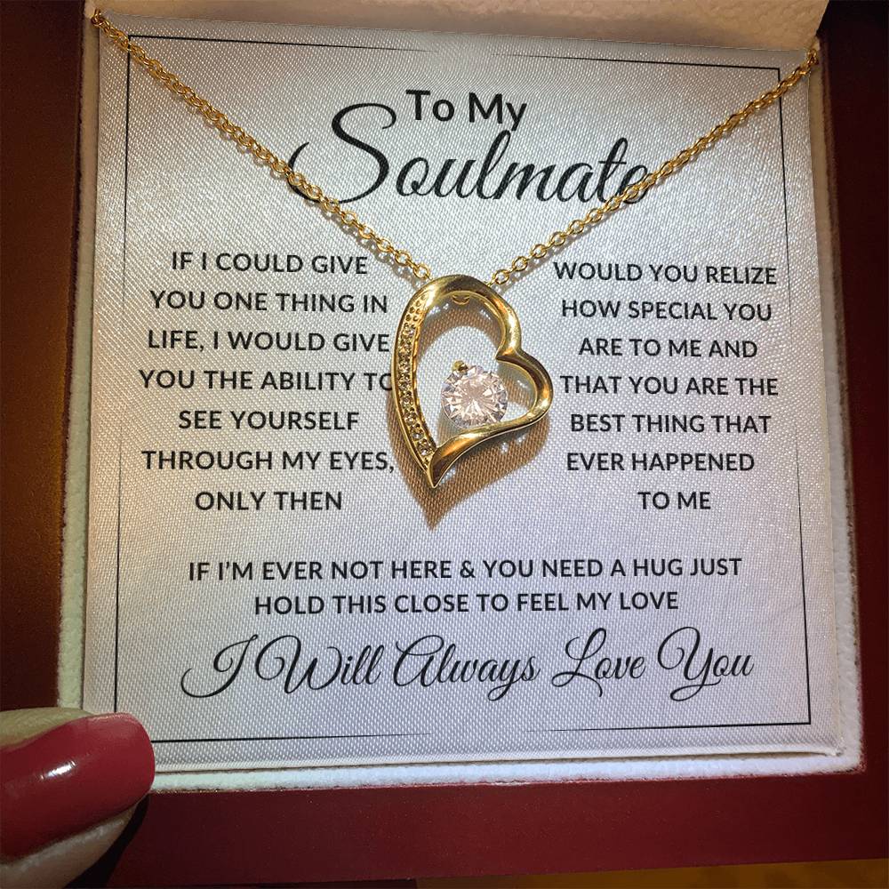 To My Soulmate Forever Love Necklace