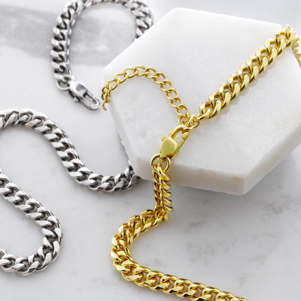 Promise necklace - Cuban Link Chain