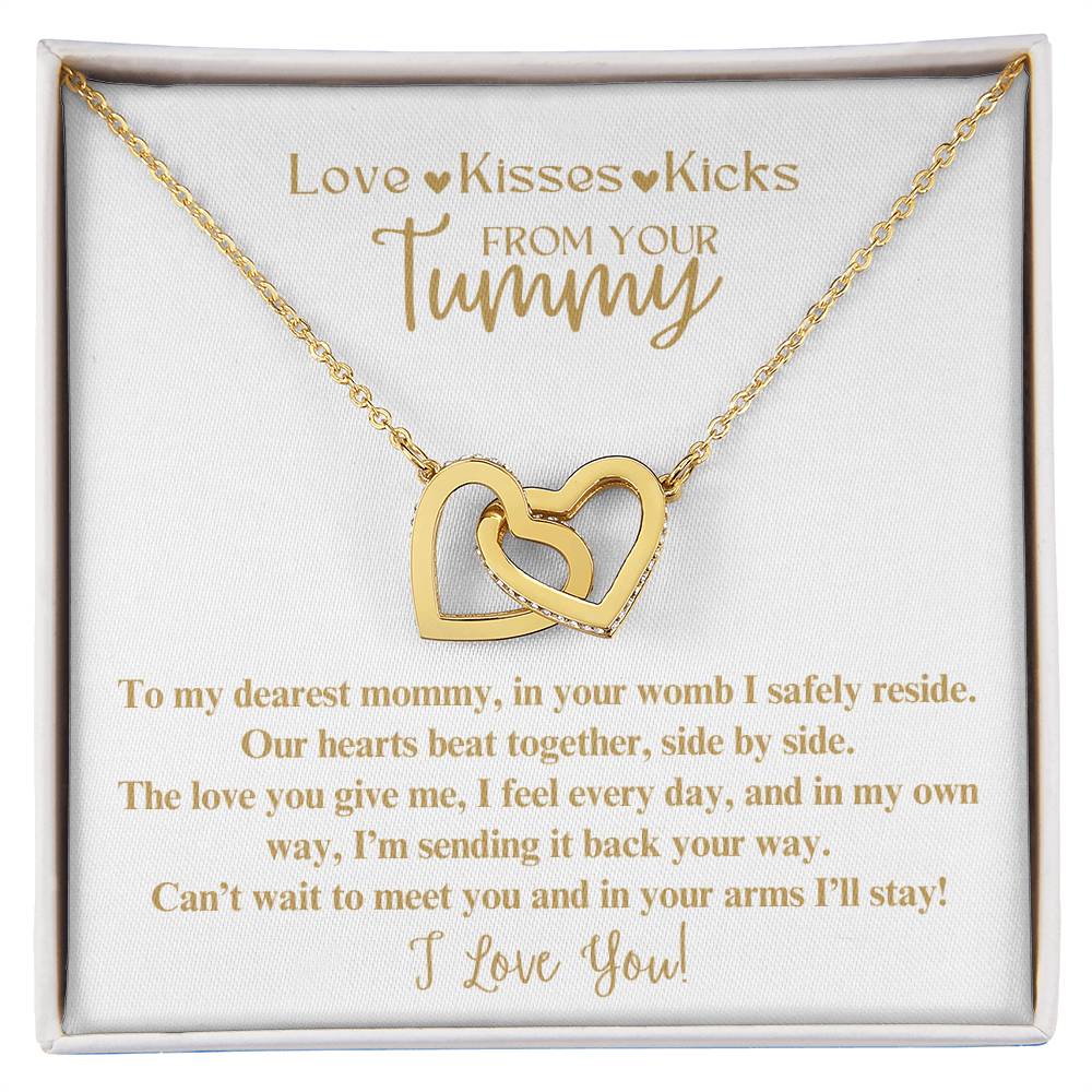 Mommy To Be Necklace from Baby in the Womb Mother's Day Gift for New Mom Baby Shower Pregnant Wife Mother to Be Expecting Mom from the Tummy Mamma Baby in Tummy