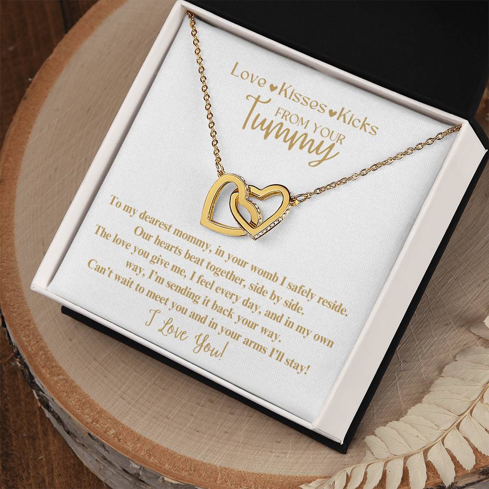 Mommy To Be Necklace from Baby in the Womb Mother's Day Gift for New Mom Baby Shower Pregnant Wife Mother to Be Expecting Mom from the Tummy Mamma Baby in Tummy