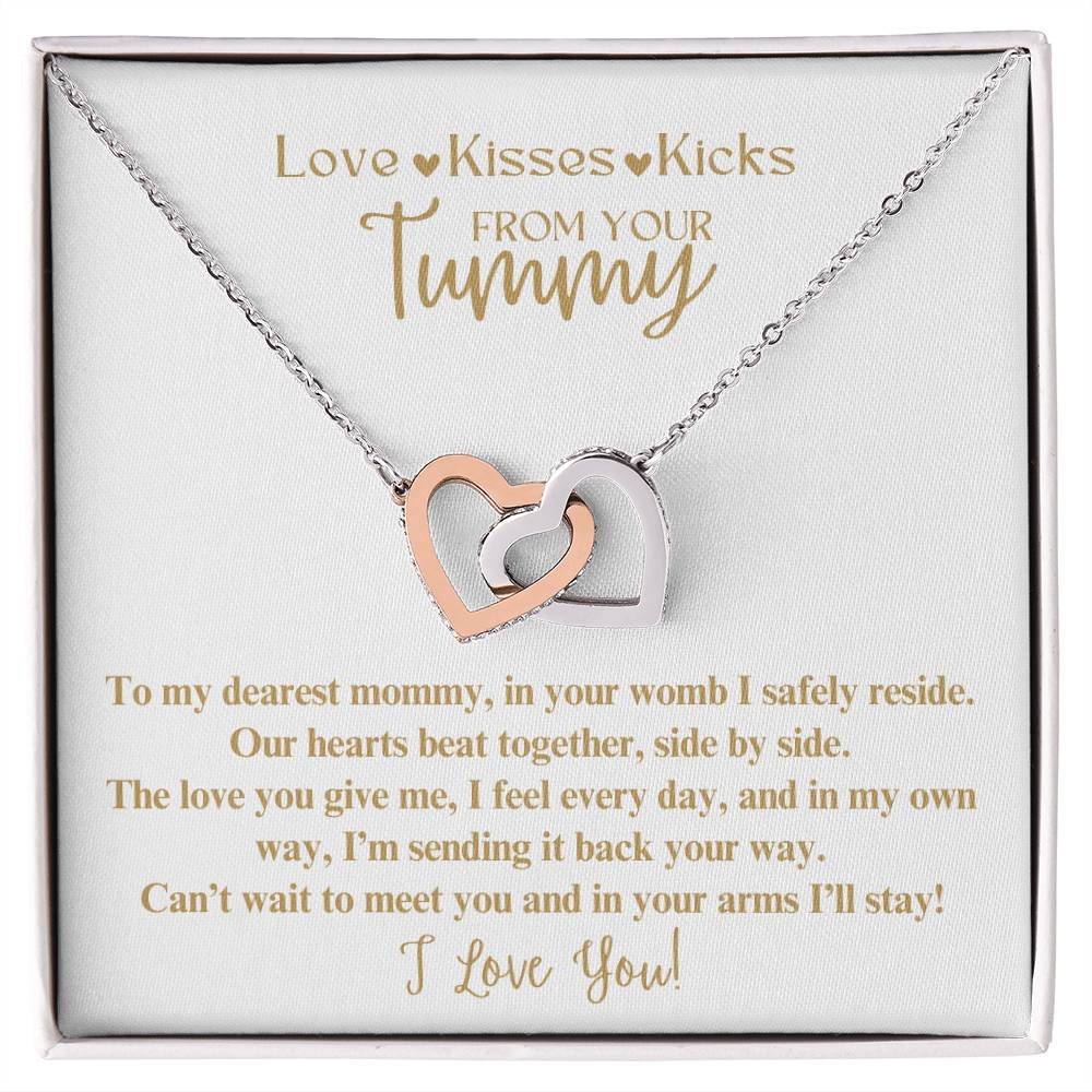 Mommy To Be Necklace from Baby in the Womb Mother's Day Gift for New Mom Baby Shower Pregnant Wife Mother to Be Expecting Mom from the Tummy Mamma Baby in Tummy