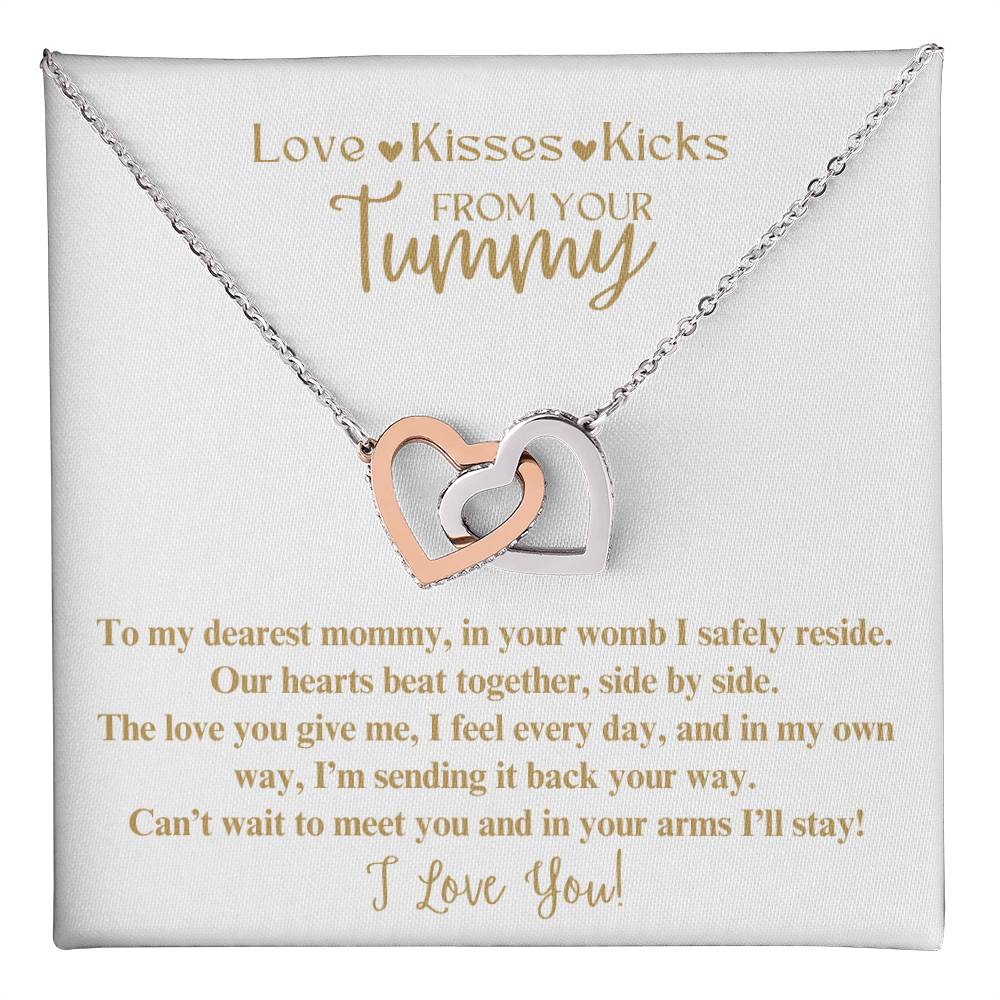 Mommy To Be Necklace from Baby in the Womb Mother's Day Gift for New Mom Baby Shower Pregnant Wife Mother to Be Expecting Mom from the Tummy Mamma Baby in Tummy