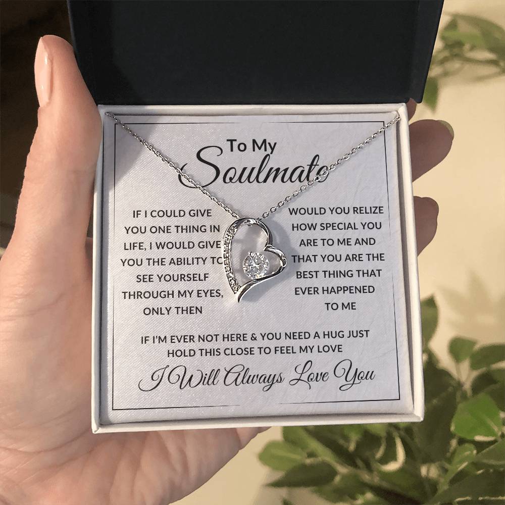 To My Soulmate Forever Love Necklace