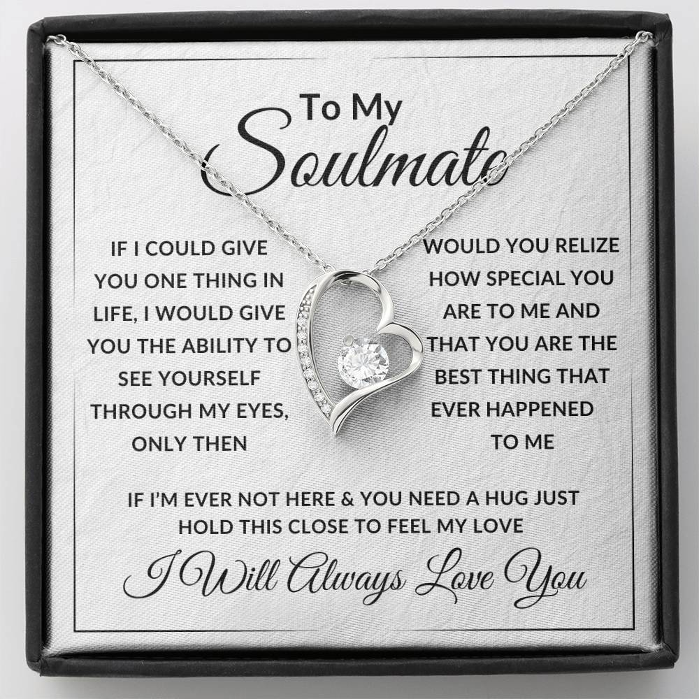 To My Soulmate Forever Love Necklace