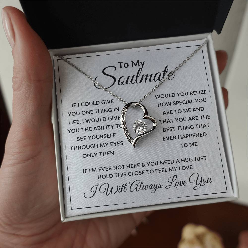 To My Soulmate Forever Love Necklace