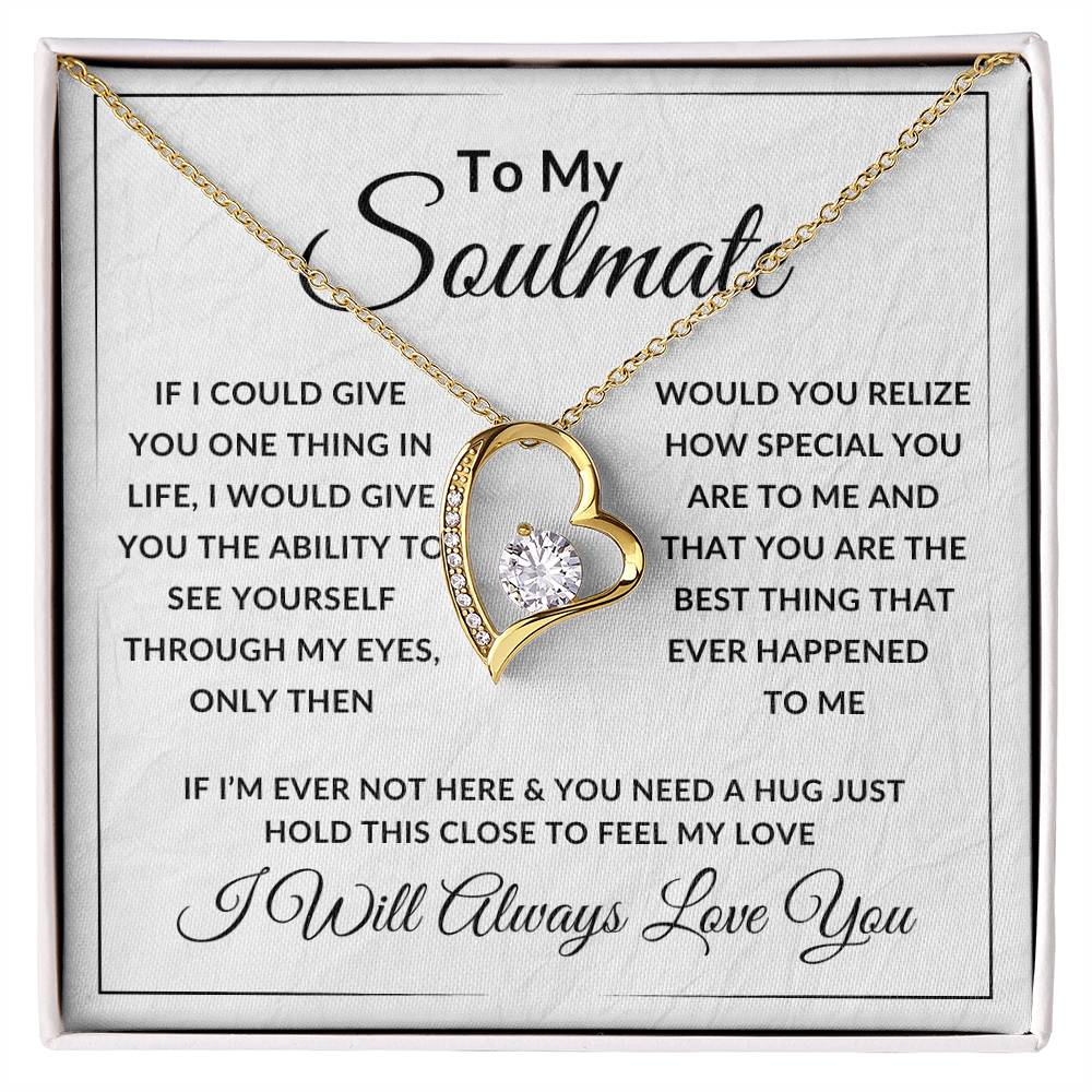 To My Soulmate Forever Love Necklace