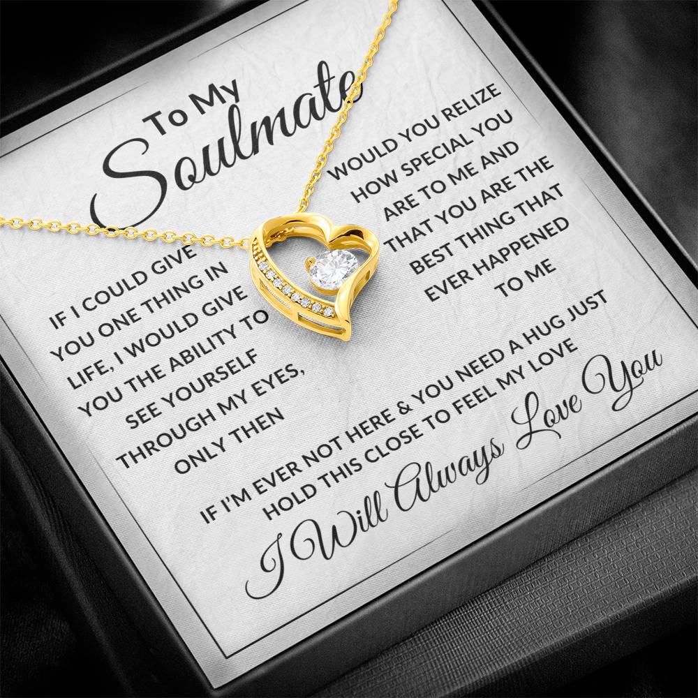 To My Soulmate Forever Love Necklace